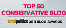 Top 50 Conservative Blog - Total Politics Blog Awards 2011